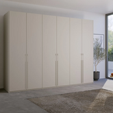 Rauch Kacey Pure Silk Grey 6 Door Large Wardrobe - Premium Interior - Pendle Village Furniture